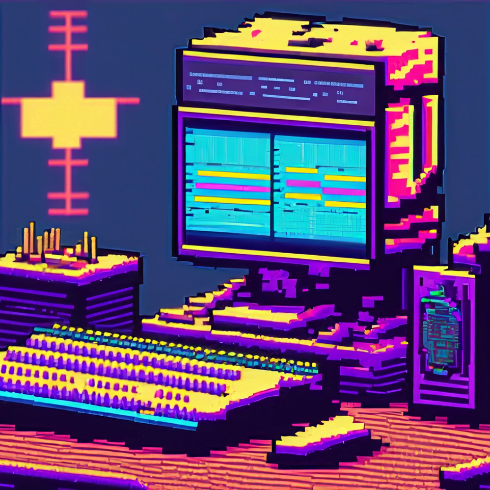 PixelArt Cubase Computer